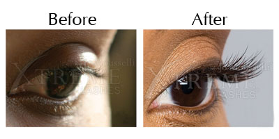 Eyelash extensions photo