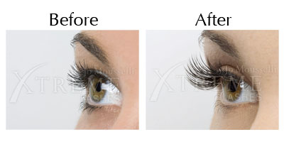 Eyelash extensions photo