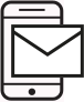 Text and Newsletter Icon