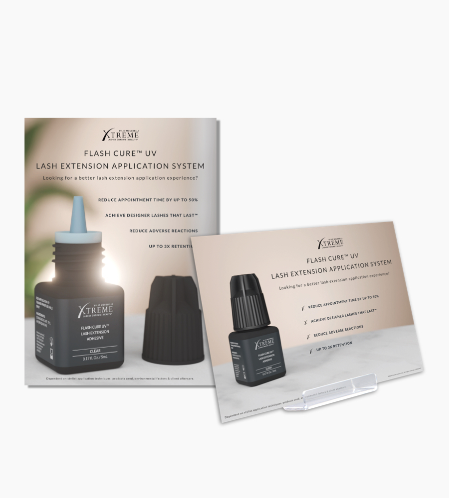 Flash Cure™ UV Lash Extension Display Postcards (25 pack)