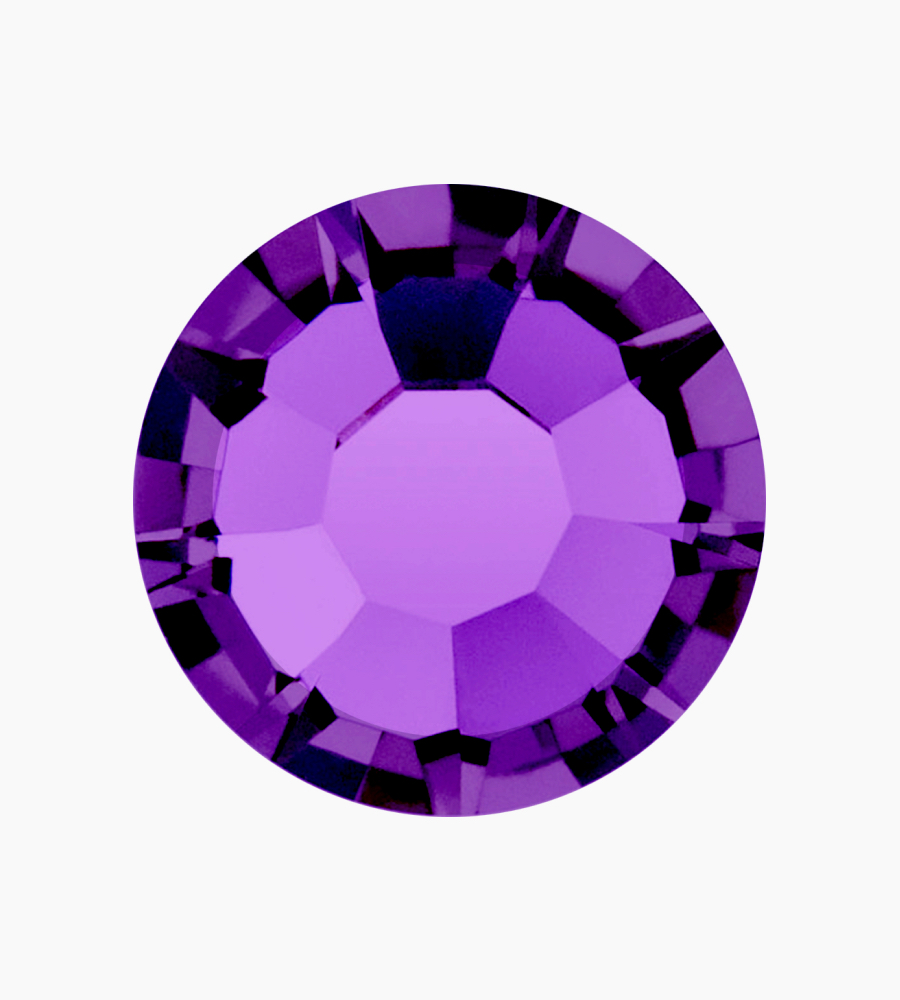 Amethyst Flat Back 1.9mm wide stone 0.35 grams per jar  approximately 100 stones