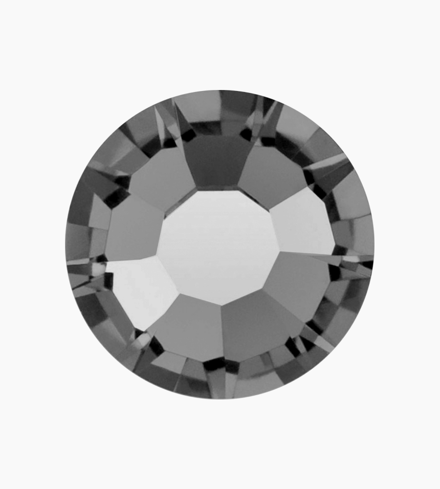 Black Diamond Flat Back 1.9mm wide stone 0.35 grams per jar  approximately 100 stones