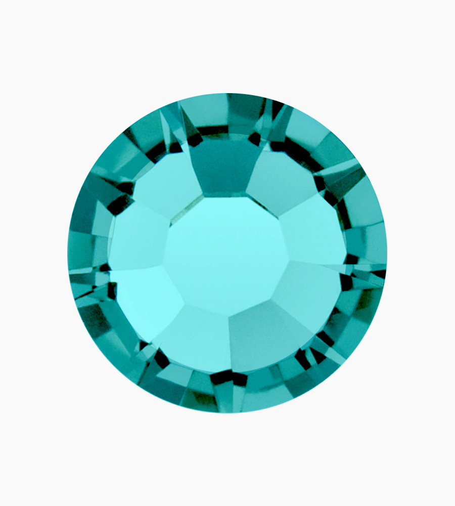 Blue Zircon Flat Back 1.9mm wide stone 0.35 grams per jar - approximately 100 stones