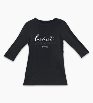 Lashista Fitted Shirt Black FRONT Thumbnail 1