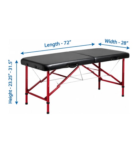 Professional Lash Extension Application Table dimensions