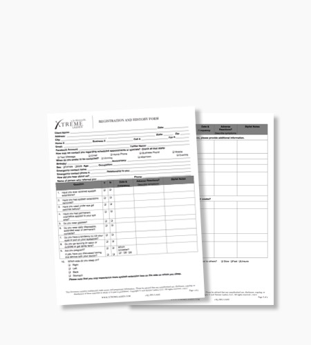 Registration & History Form (25 Pack)