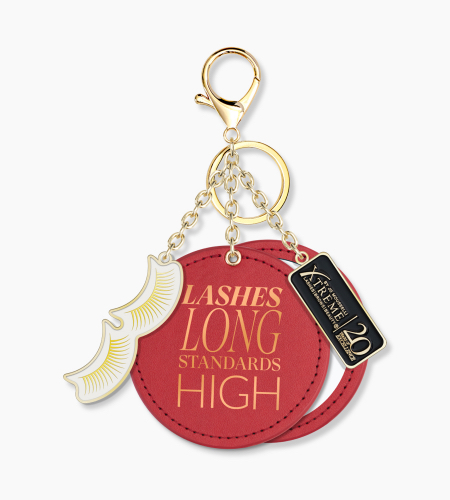 20-Year Anniversary Mirror Bag Charm & Keychain - Rodeo Red