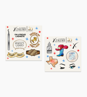 Xtreme Lashes 20 Year Anniversary Texas Sticker Set Thumbnail 1
