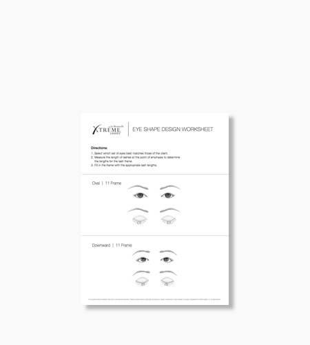 Eye Shape Design Worksheet (25 Pack)