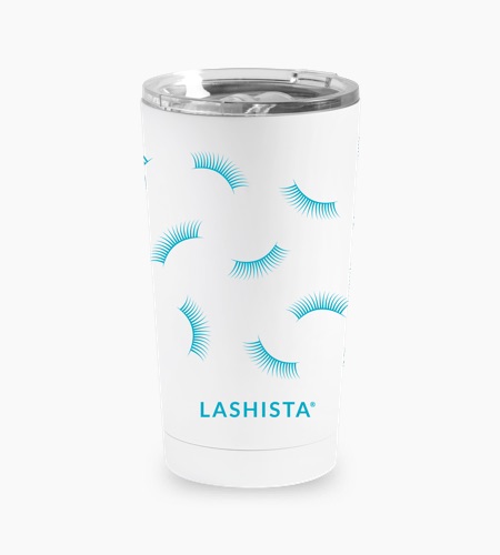 Limited Edition Lashista® Insulated Travel Mug - Aqua