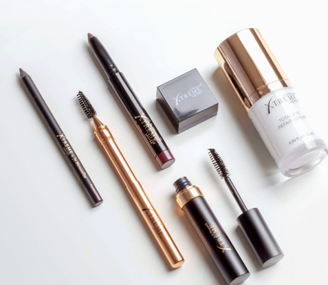 =Xtreme Lashes eyelash extensions care and makeup products, including mascara, lash applicators, and skincare essentials for enhancing and maintaining lash extensions.